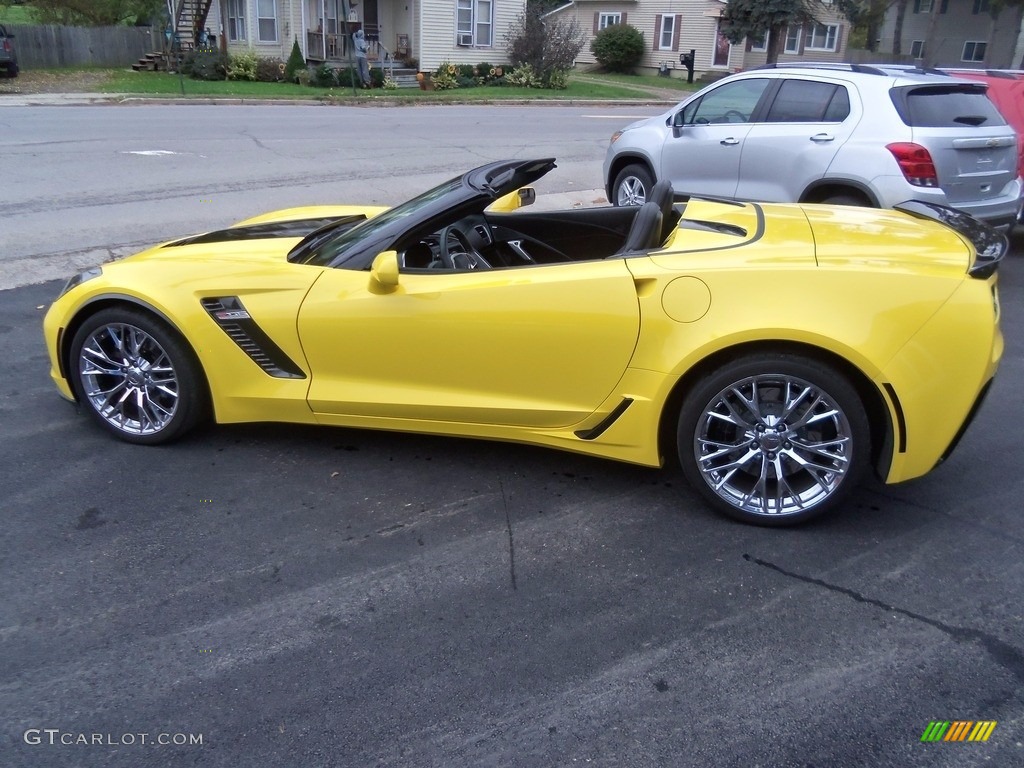 2016 Corvette Z06 Convertible - Corvette Racing Yellow Tintcoat / Jet Black photo #6