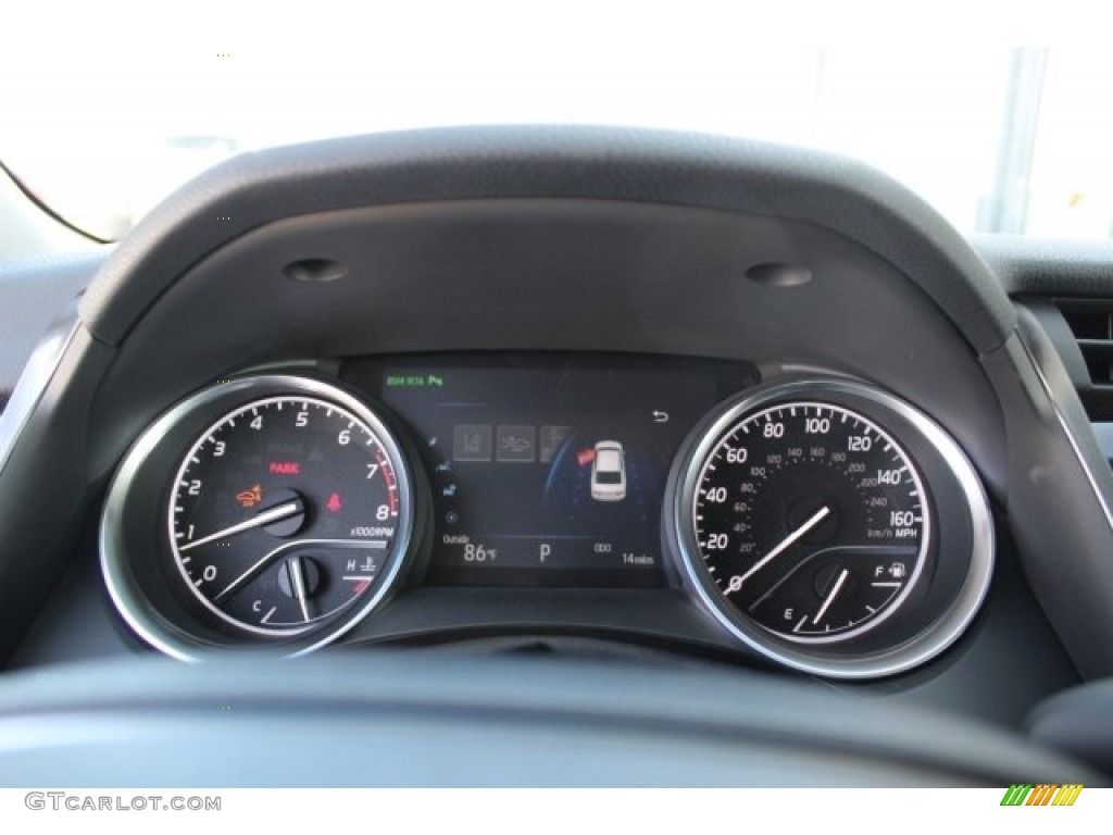 2018 Camry XLE - Ruby Flare Pearl / Black photo #18