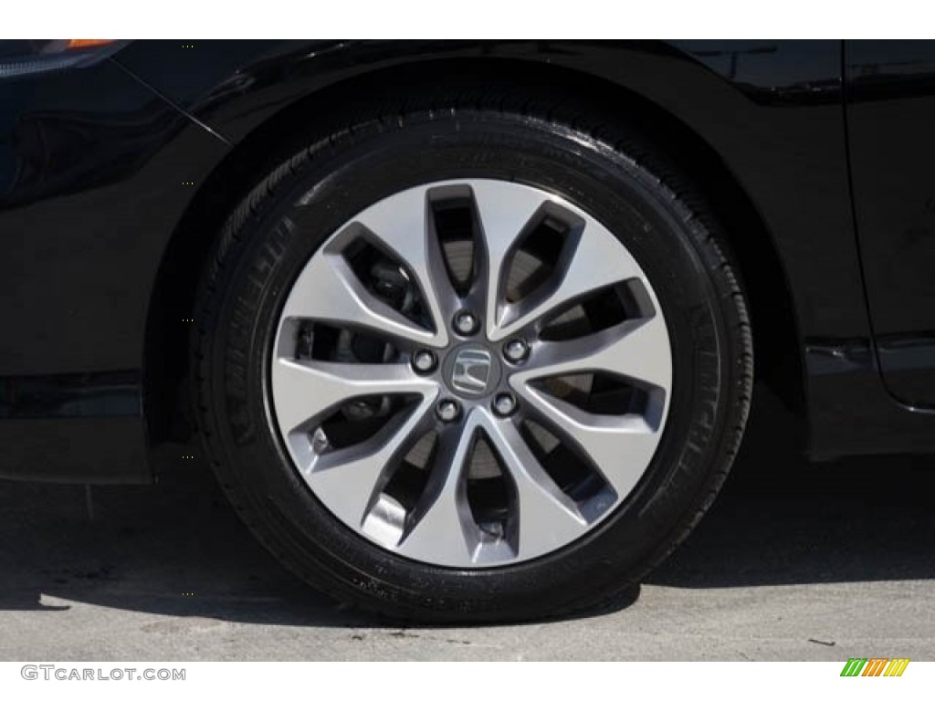 2014 Accord EX-L Coupe - Crystal Black Pearl / Black photo #28