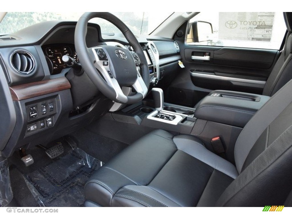 Black Interior 2018 Toyota Tundra Limited CrewMax 4x4 Photo #123288594