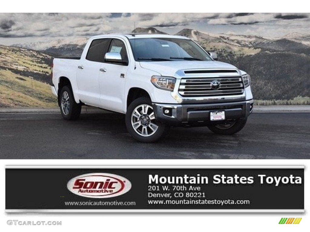 2018 Tundra 1794 Edition CrewMax 4x4 - Super White / 1794 Edition Black/Brown photo #1
