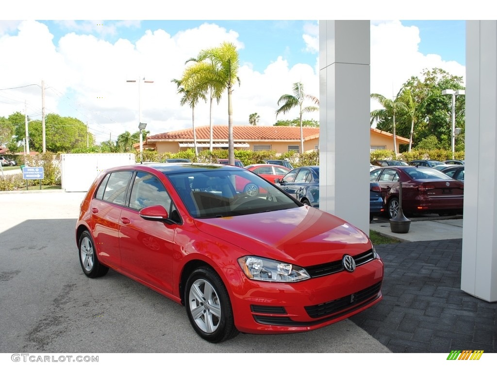 Tornado Red Volkswagen Golf