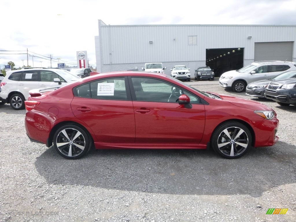 2018 Impreza 2.0i Sport 4-Door - Lithium Red Pearl / Black photo #4