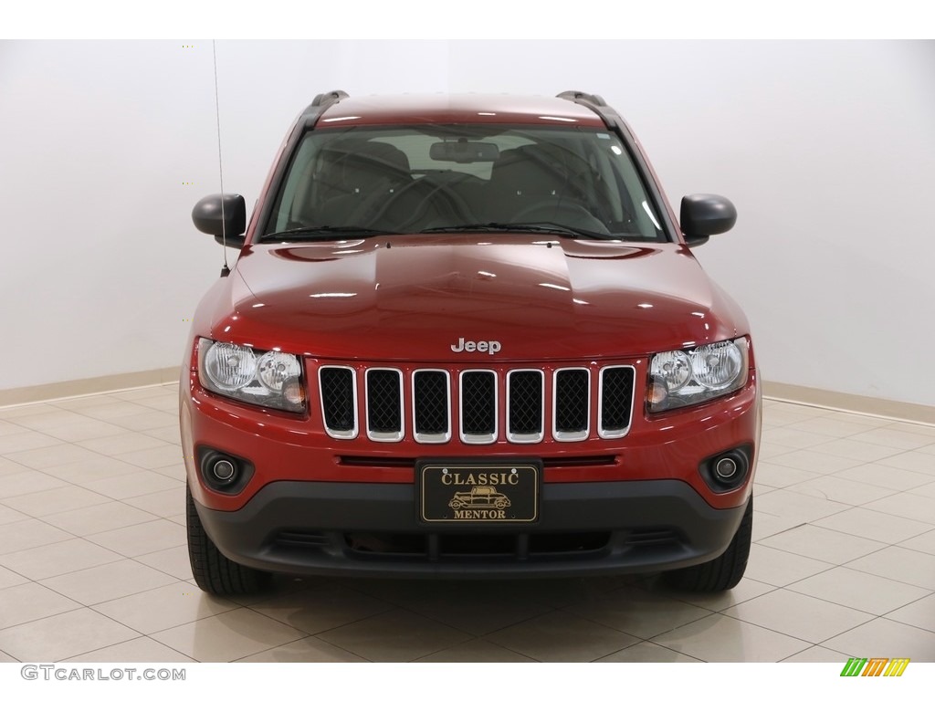 2017 Compass Sport 4x4 - Deep Cherry Red Crystal Pearl / Dark Slate Gray photo #2