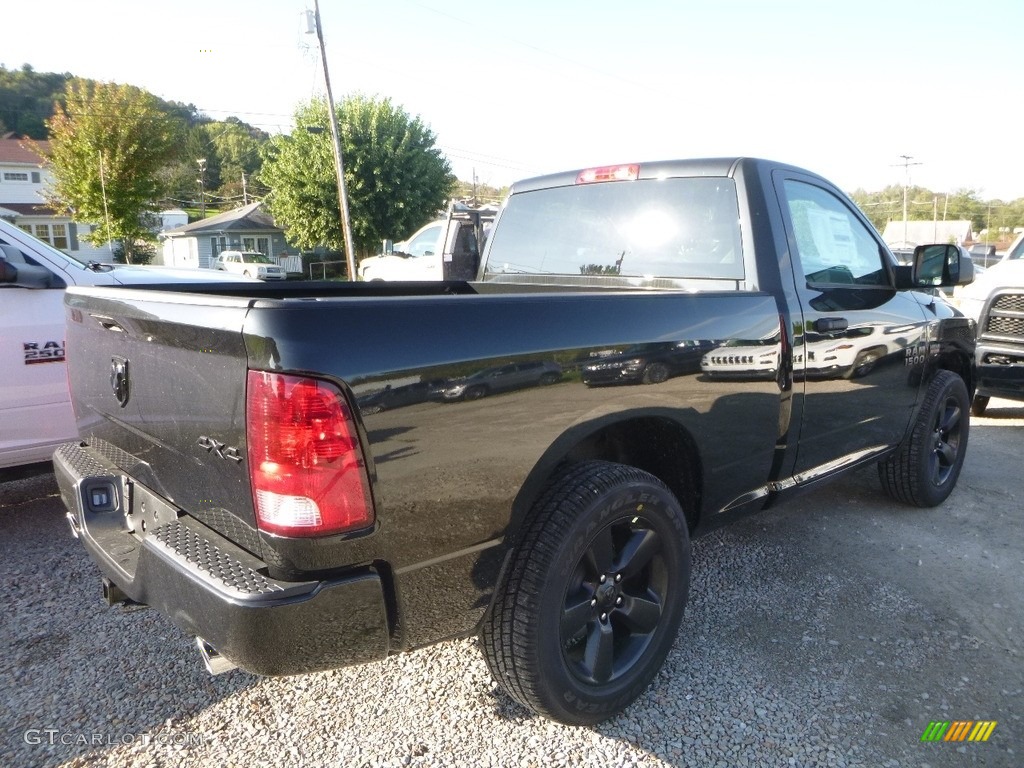 2018 1500 Express Regular Cab 4x4 - Brilliant Black Crystal Pearl / Black/Diesel Gray photo #4