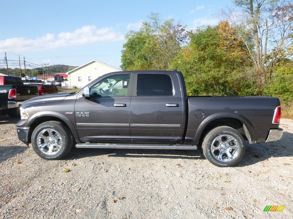 2018 1500 Laramie Crew Cab 4x4 - Granite Crystal Metallic / Black photo #2