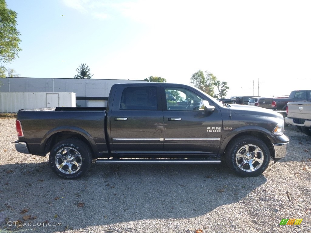 2018 1500 Laramie Crew Cab 4x4 - Granite Crystal Metallic / Black photo #6
