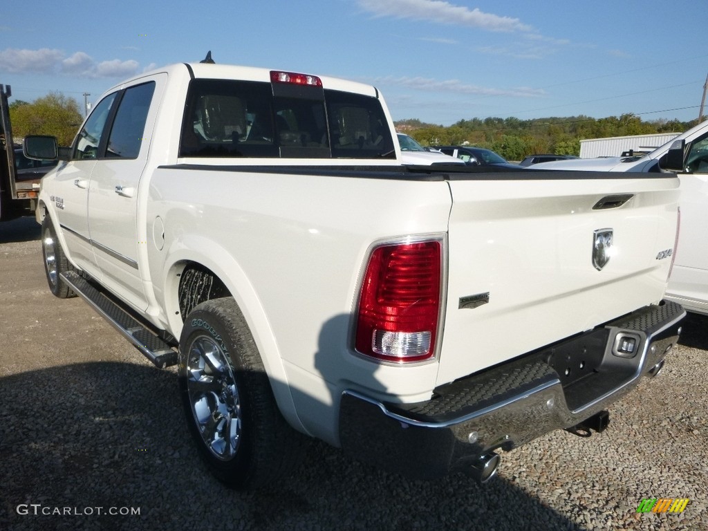 2018 1500 Laramie Crew Cab 4x4 - Pearl White / Black photo #3