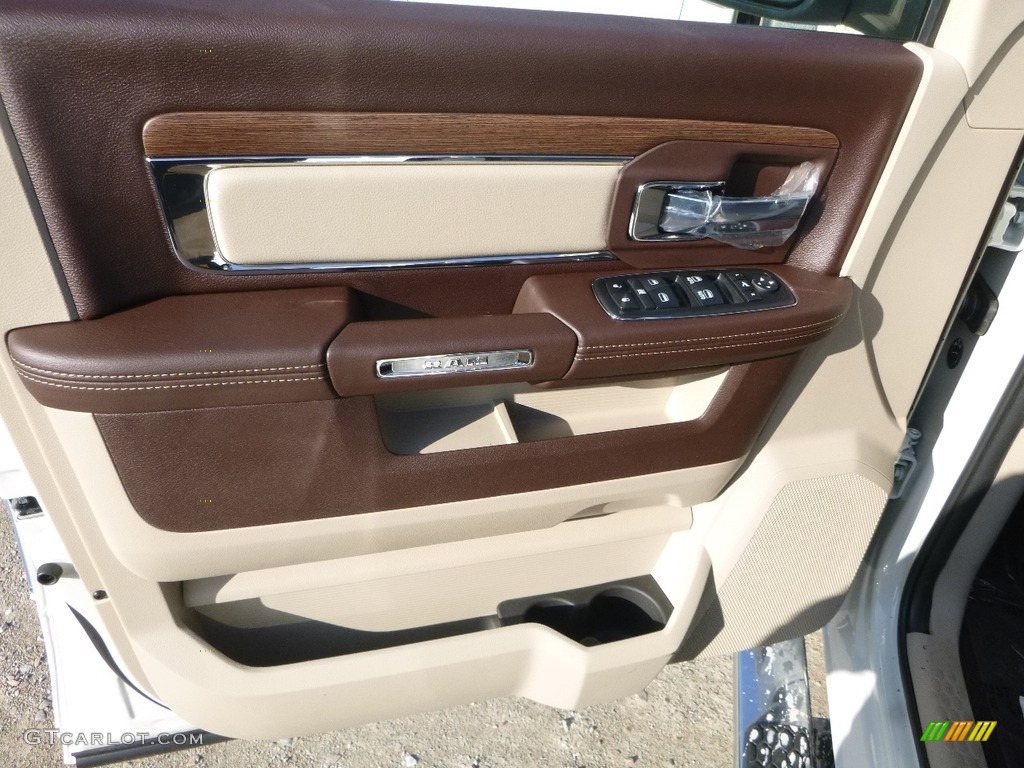 2018 1500 Laramie Crew Cab 4x4 - Pearl White / Black photo #13