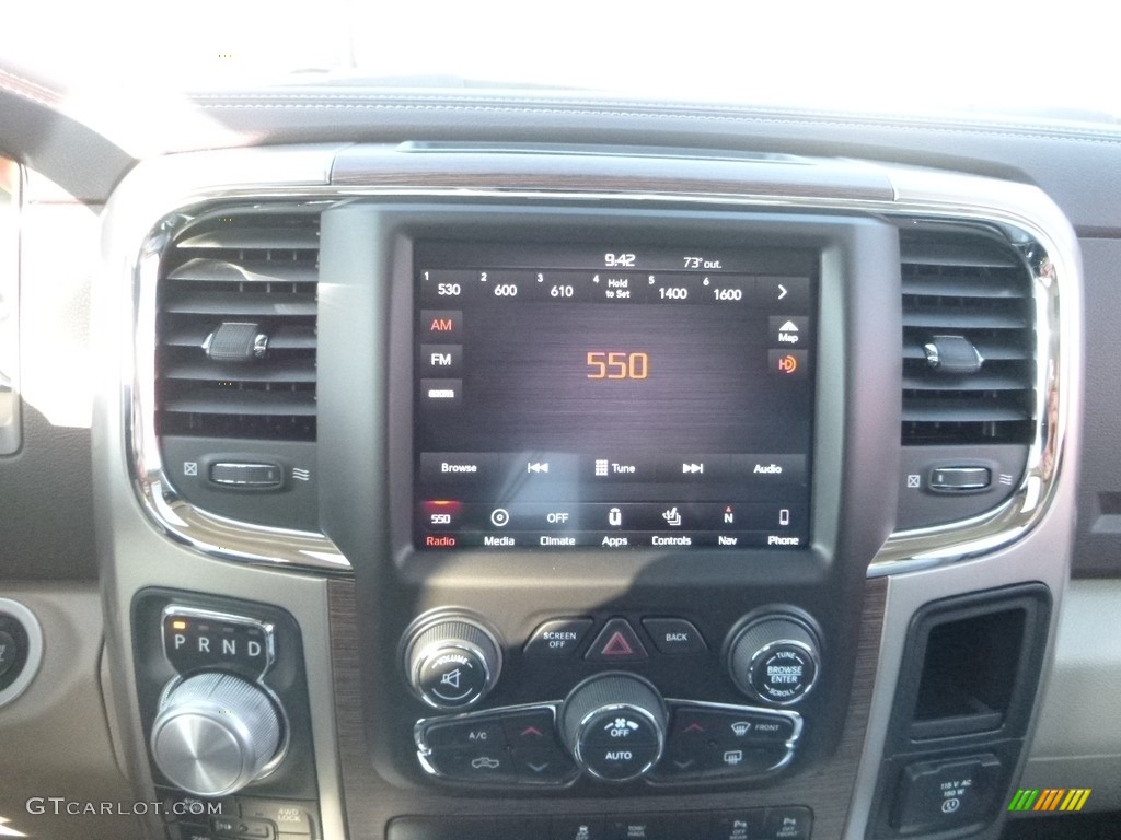 2018 1500 Laramie Crew Cab 4x4 - Pearl White / Black photo #16