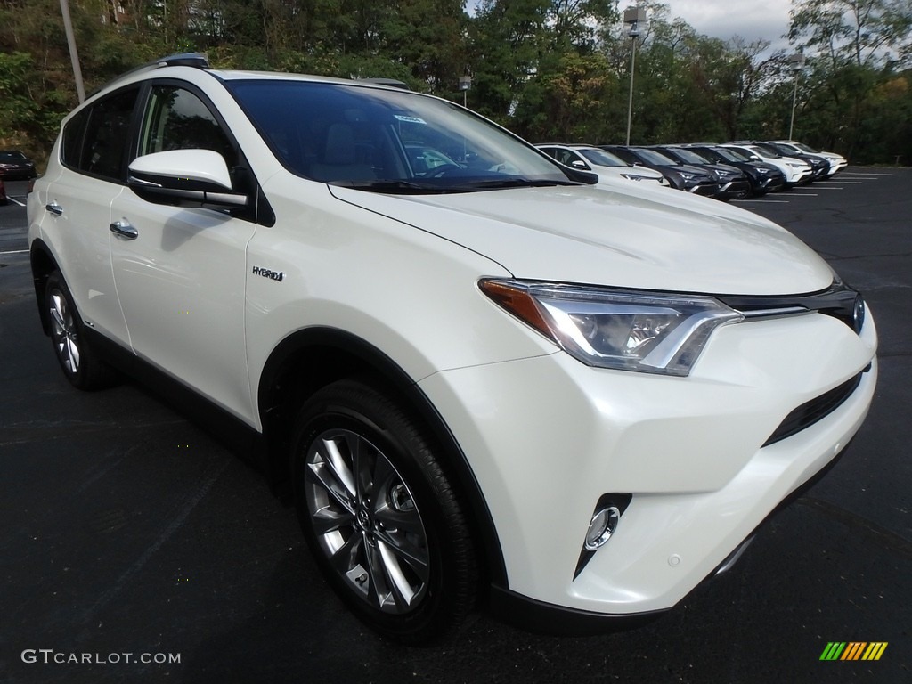 2018 RAV4 Limited AWD Hybrid - Super White / Ash photo #1