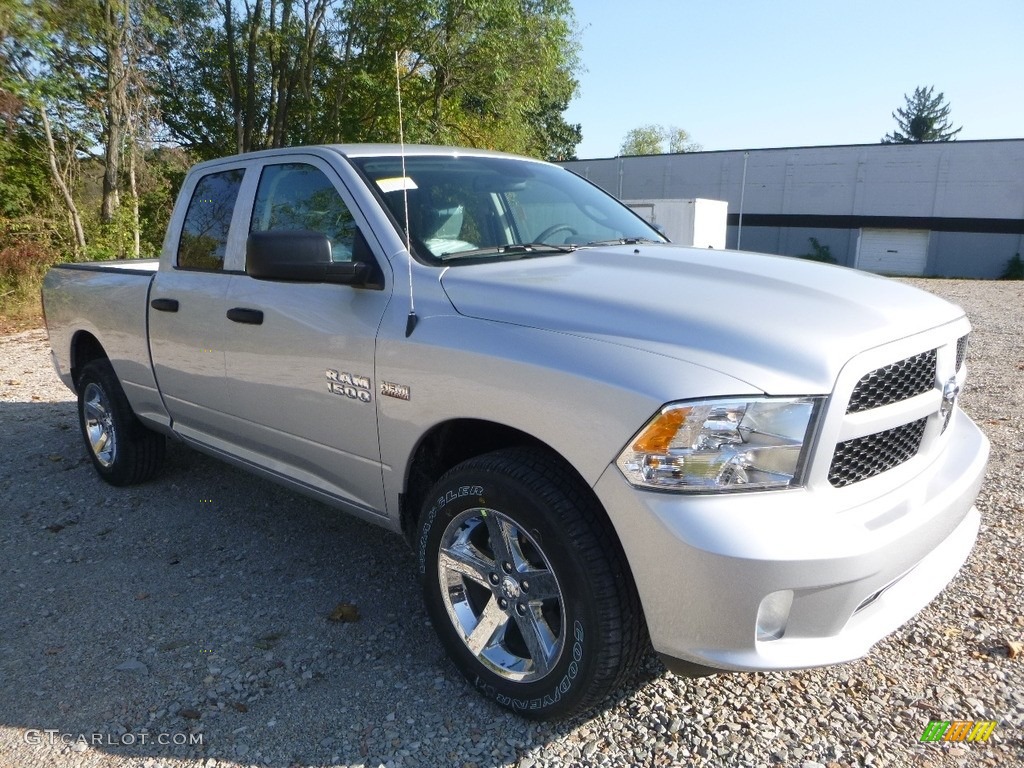 Bright Silver Metallic 2018 Ram 1500 Express Quad Cab 4x4 Exterior Photo #123303333