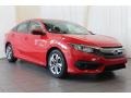 Rallye Red 2017 Honda Civic LX Sedan Exterior