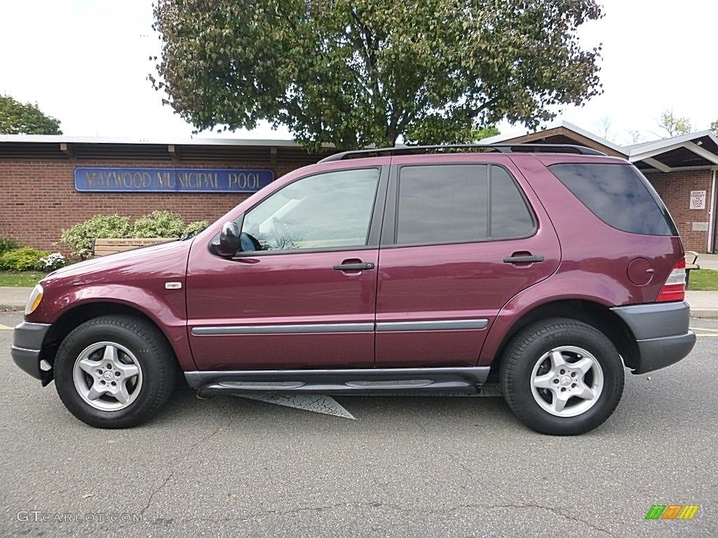 1999 ML 320 4Matic - Ruby Red Metallic / Sand photo #2