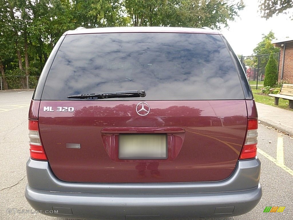 1999 ML 320 4Matic - Ruby Red Metallic / Sand photo #4