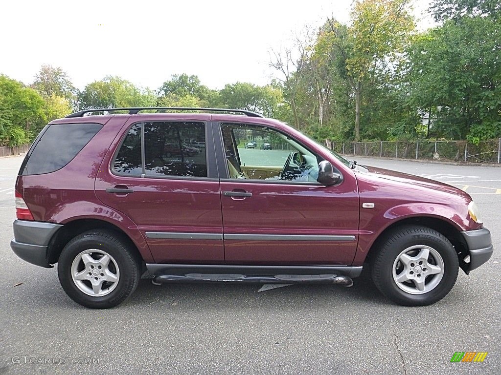 1999 ML 320 4Matic - Ruby Red Metallic / Sand photo #6