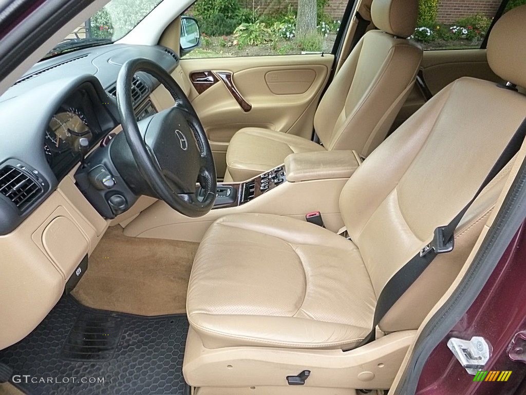 1999 ML 320 4Matic - Ruby Red Metallic / Sand photo #11