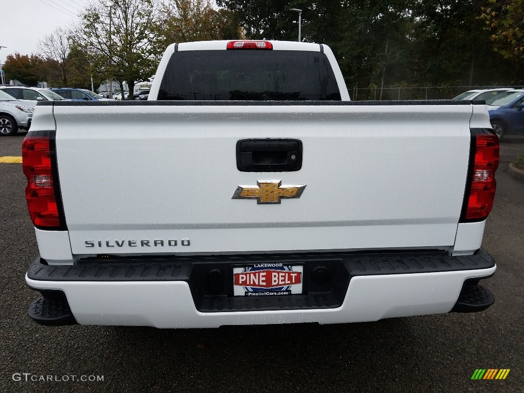 2018 Silverado 1500 Custom Double Cab 4x4 - Summit White / Dark Ash/Jet Black photo #5