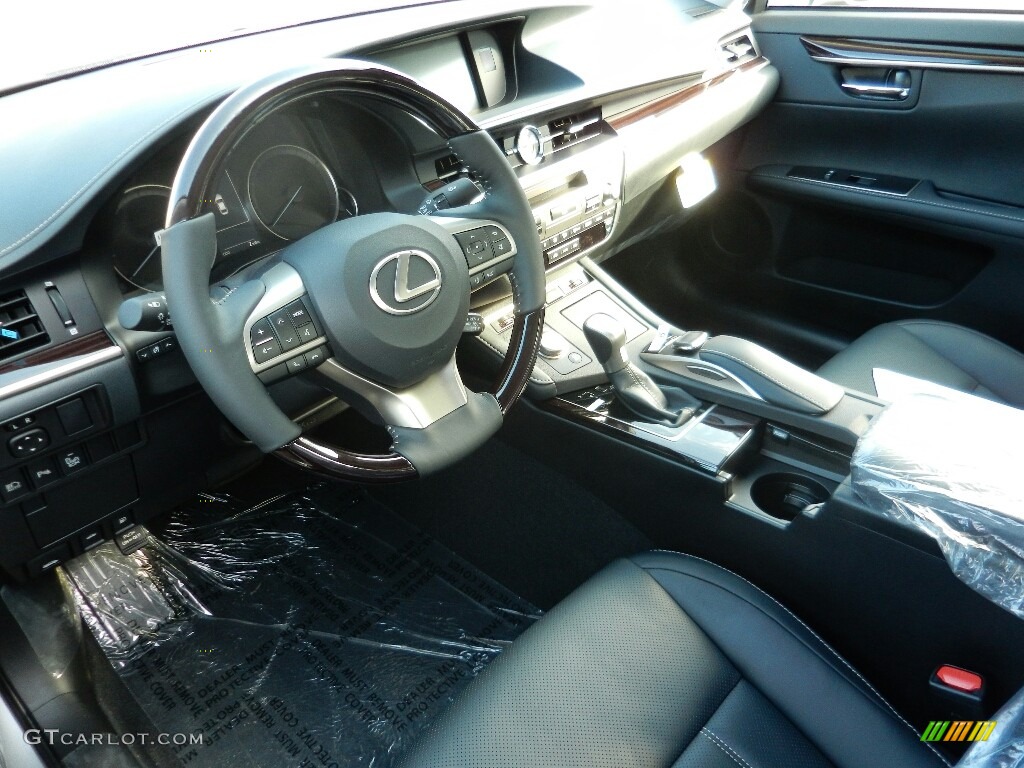 Black Interior 2018 Lexus ES 350 Photo #123314714