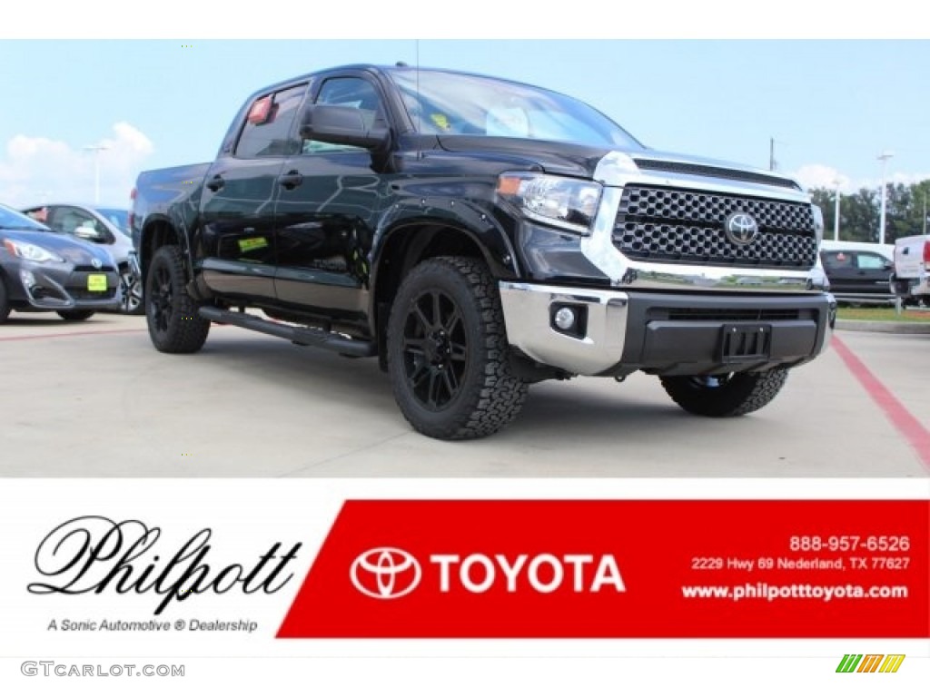 2018 Tundra TSS CrewMax 4x4 - Midnight Black Metallic / Black photo #1