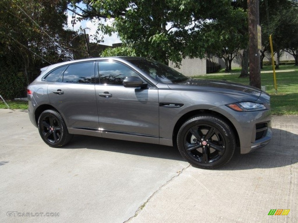 2017 F-PACE 35t AWD R-Sport - Ammonite Grey / Jet w/Red photo #1