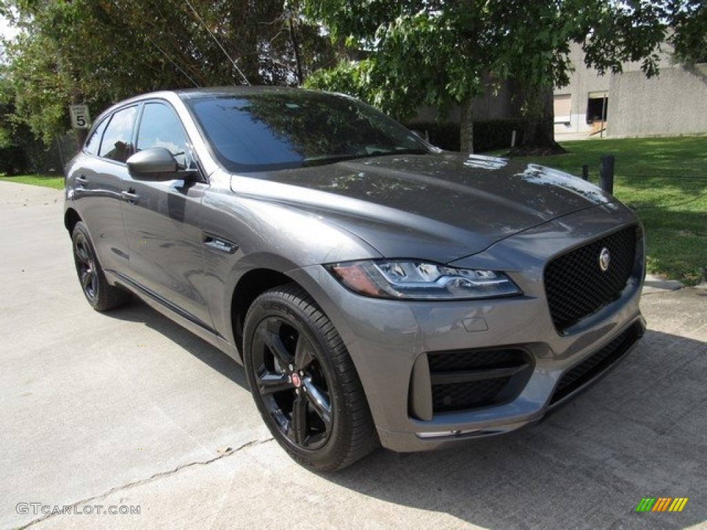2017 F-PACE 35t AWD R-Sport - Ammonite Grey / Jet w/Red photo #2
