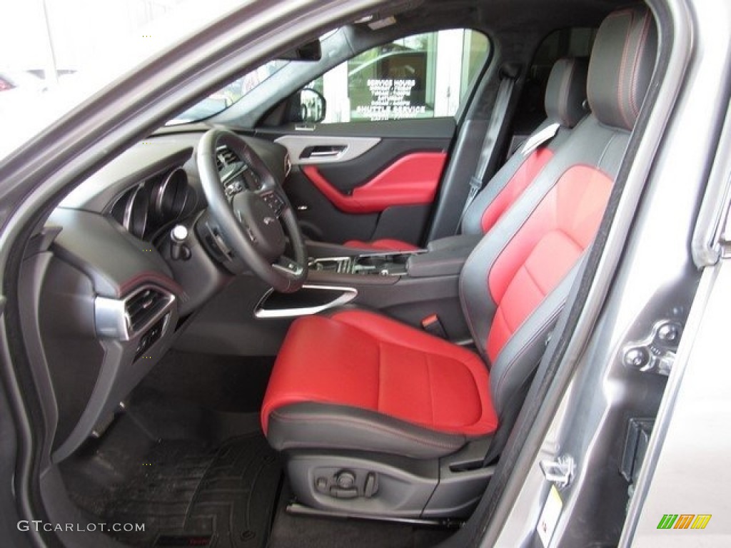 2017 F-PACE 35t AWD R-Sport - Ammonite Grey / Jet w/Red photo #3