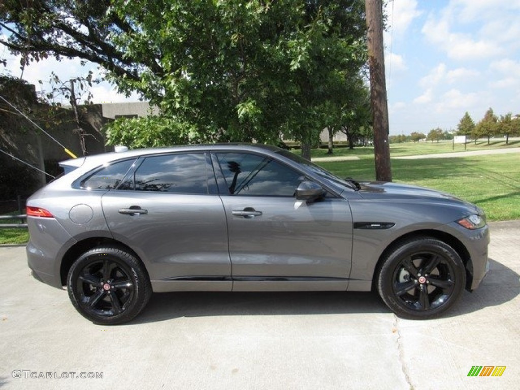 2017 F-PACE 35t AWD R-Sport - Ammonite Grey / Jet w/Red photo #6