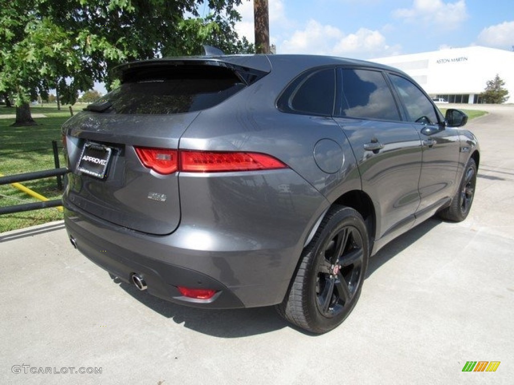 2017 F-PACE 35t AWD R-Sport - Ammonite Grey / Jet w/Red photo #7