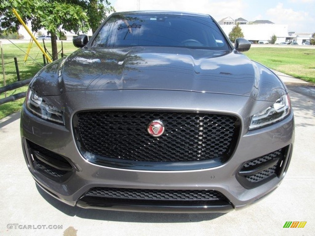 2017 F-PACE 35t AWD R-Sport - Ammonite Grey / Jet w/Red photo #9