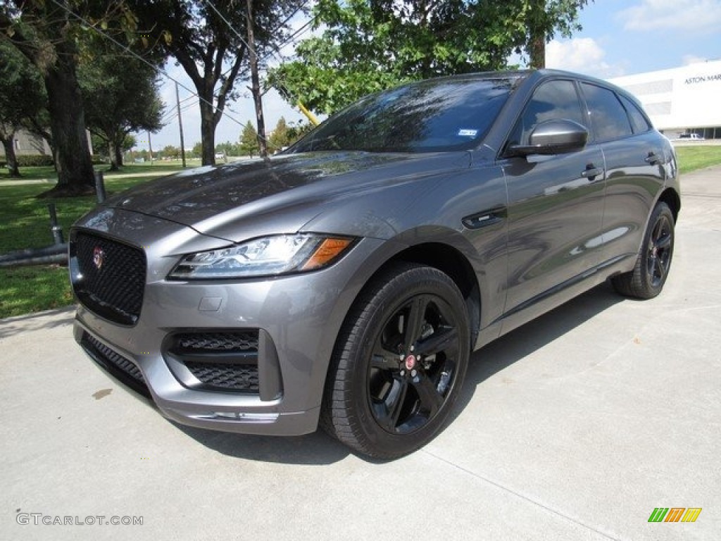 2017 F-PACE 35t AWD R-Sport - Ammonite Grey / Jet w/Red photo #10