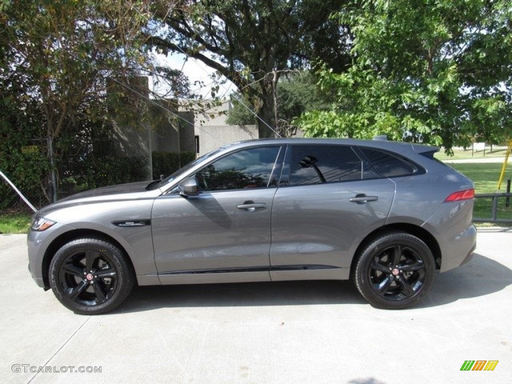 2017 F-PACE 35t AWD R-Sport - Ammonite Grey / Jet w/Red photo #11
