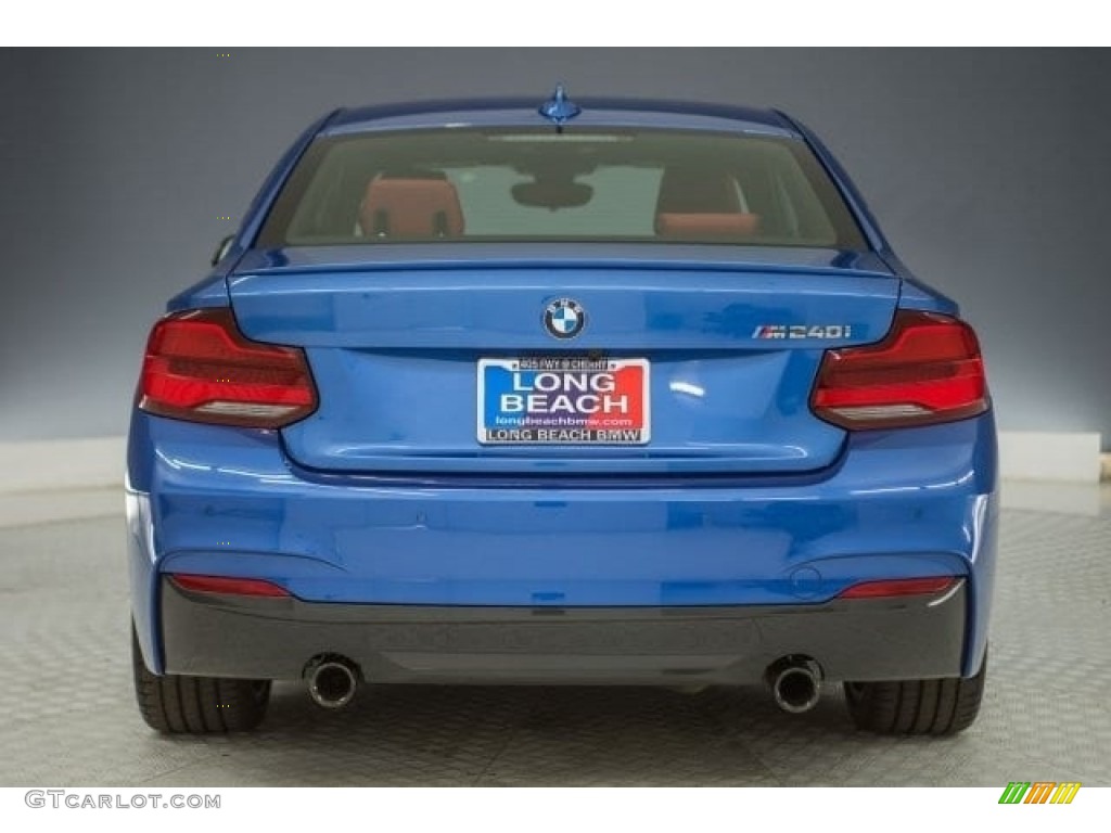 2018 2 Series M240i Coupe - Estoril Blue Metallic / Black photo #3