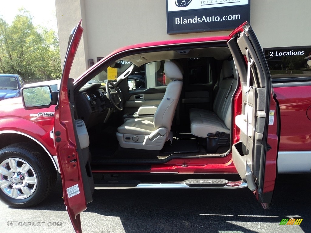 2010 F150 XLT SuperCab - Red Candy Metallic / Medium Stone photo #6