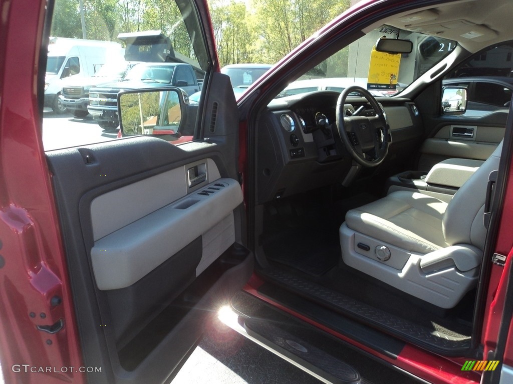 2010 F150 XLT SuperCab - Red Candy Metallic / Medium Stone photo #7