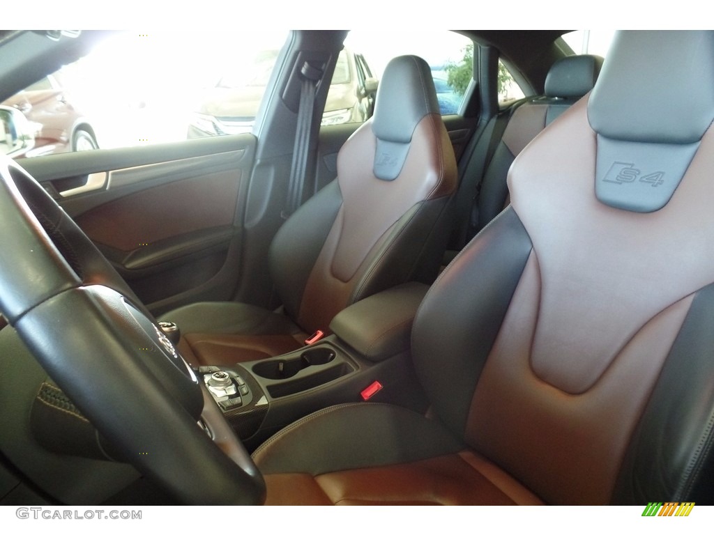 Black/Chestnut Brown Interior 2015 Audi S4 Premium Plus 3.0 TFSI quattro Photo #123325133