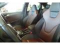 2015 Audi S4 Black/Chestnut Brown Interior Front Seat Photo
