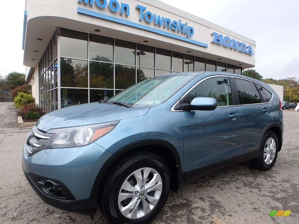 2013 CR-V EX AWD - Mountain Air Metallic / Beige photo #1