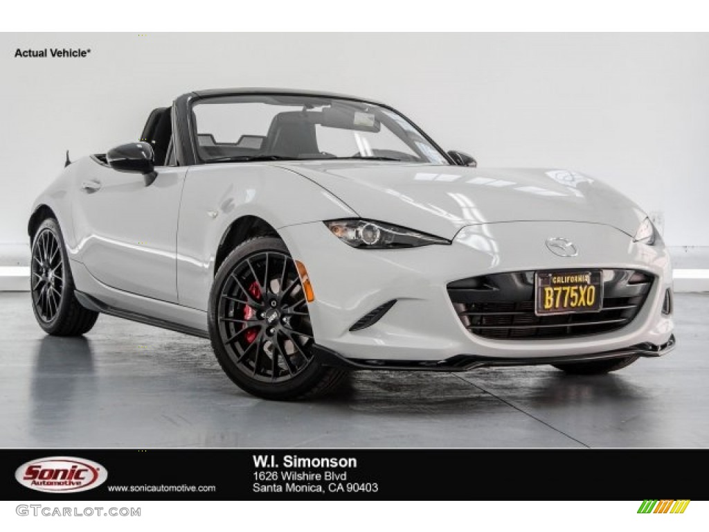 2016 MX-5 Miata Club Roadster - Arctic White / Black photo #1