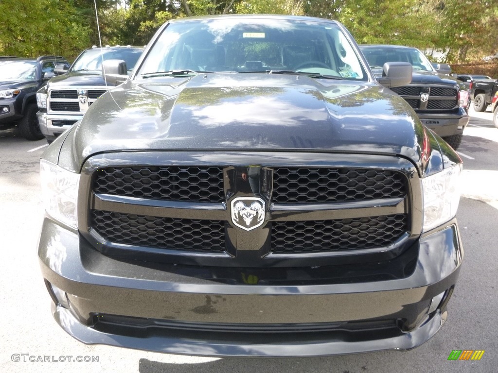 2018 1500 Express Crew Cab 4x4 - Brilliant Black Crystal Pearl / Black/Diesel Gray photo #8