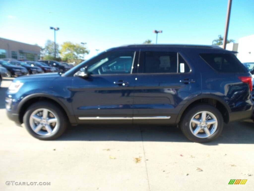 2017 Explorer XLT 4WD - Blue Jeans / Ebony Black photo #3