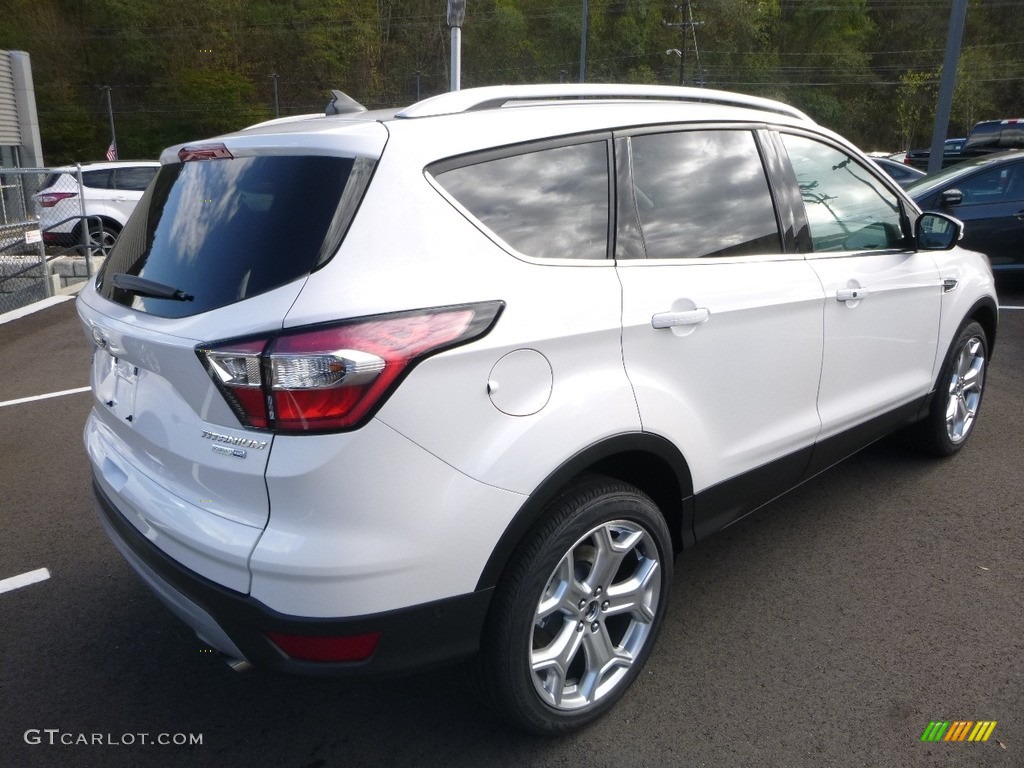 2018 Escape Titanium 4WD - White Platinum / Charcoal Black photo #2