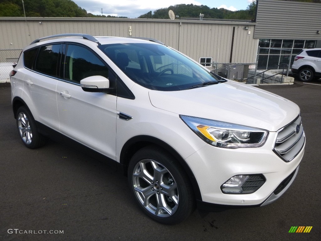 White Platinum 2018 Ford Escape Titanium 4WD Exterior Photo #123330753