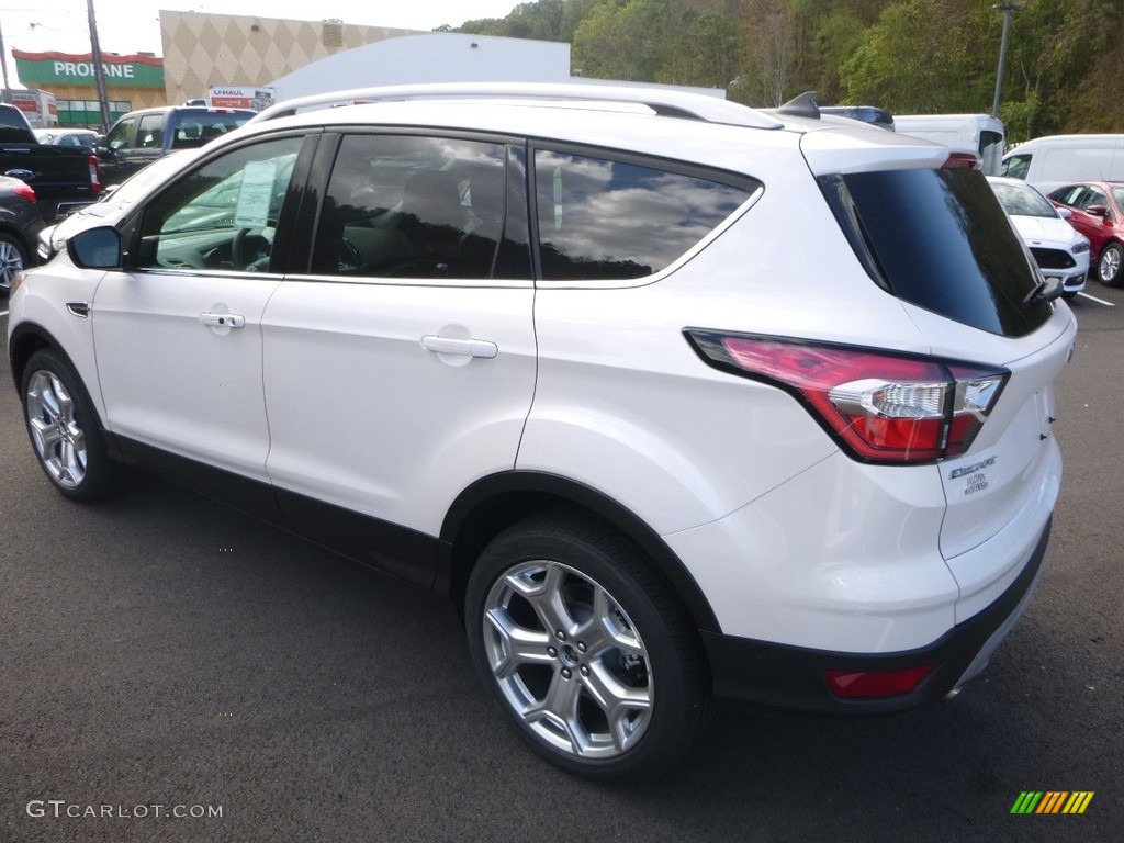 2018 Escape Titanium 4WD - White Platinum / Charcoal Black photo #6