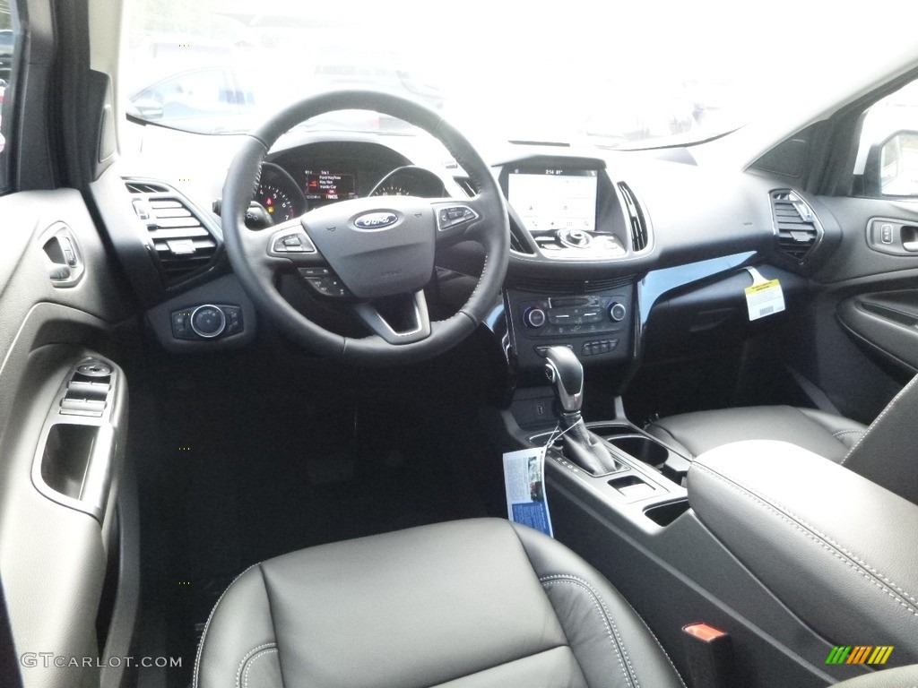 Charcoal Black Interior 2018 Ford Escape Titanium 4WD Photo #123330912