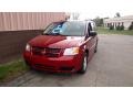 2008 Inferno Red Crystal Pearl Dodge Grand Caravan SE  photo #8