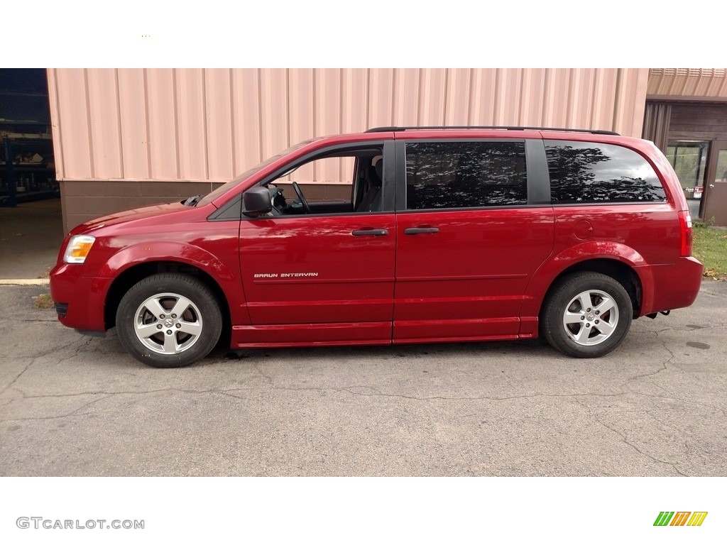 2008 Grand Caravan SE - Inferno Red Crystal Pearl / Dark Slate/Light Shale photo #10