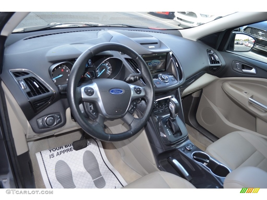 2014 Escape Titanium 1.6L EcoBoost - Sterling Gray / Medium Light Stone photo #10