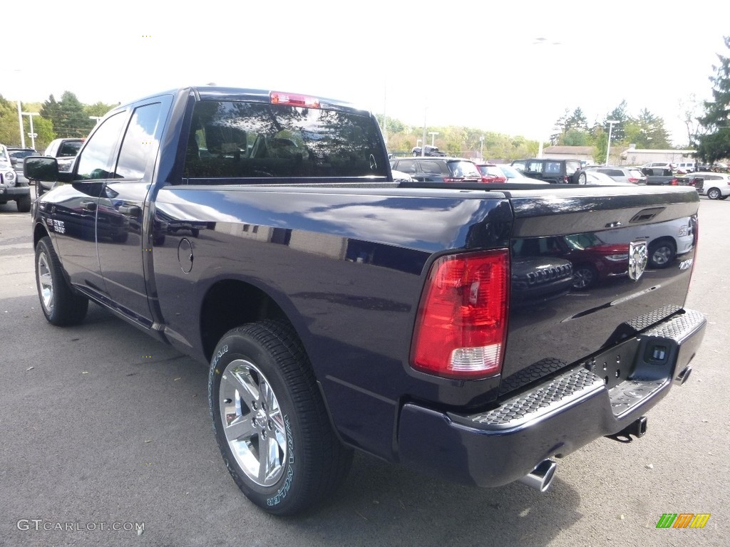 2018 1500 Express Quad Cab 4x4 - True Blue Pearl / Black/Diesel Gray photo #3