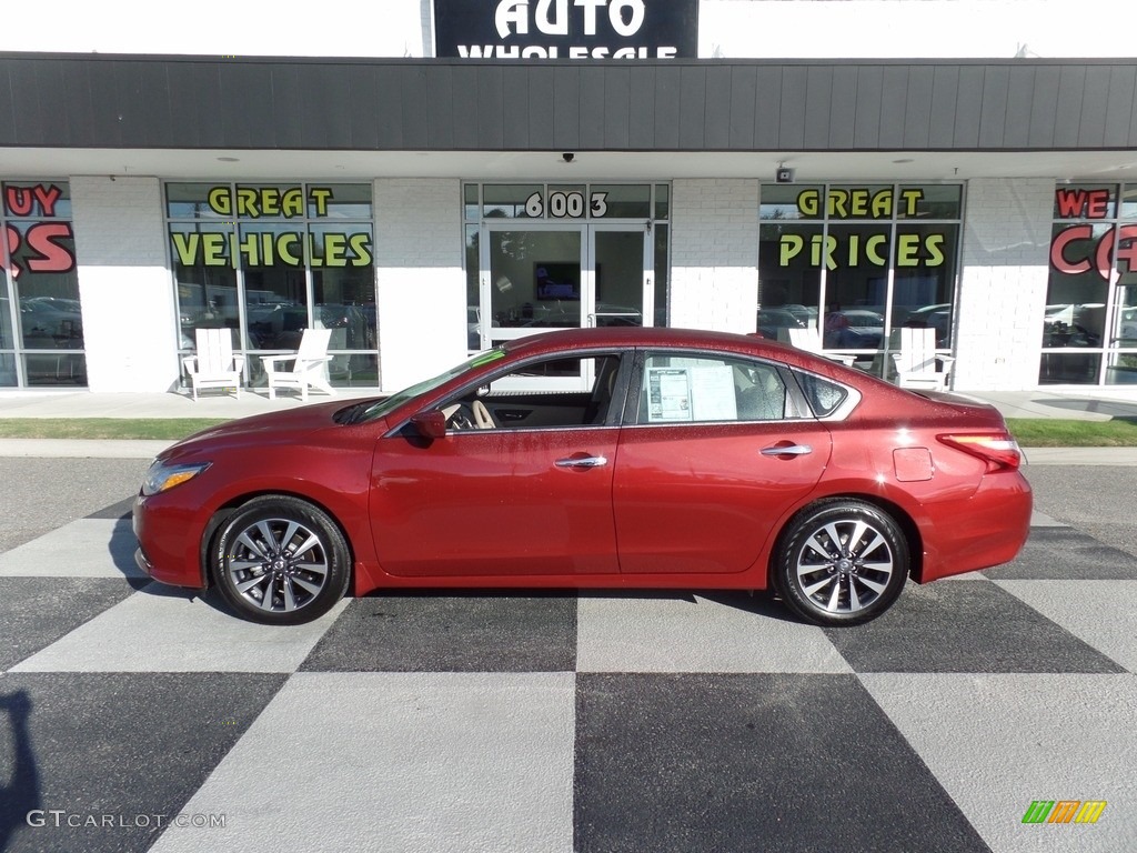 2017 Altima 2.5 SV - Cayenne Red / Beige photo #1